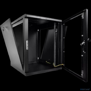 ЦМО Шкаф телекоммуникационный настенный разборный 15U (600 x 650) съемные стенки, дверь стекло, цвет черный (ШРН-М-15.650-9005)