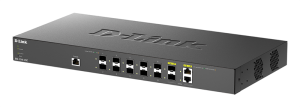 коммутатор D-Link PROJ Настраиваемый L2+ коммутатор, 10x10GBase-X SFP+, 2xCombo 10GBase-T/SFP+, CLI, консольный порт RJ-45