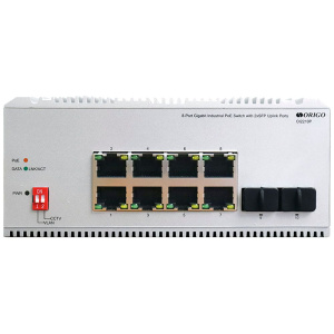 Коммутатор ORIGO OI2210P/185W/A1A Промышленный неуправляемый
PoE-коммутатор 8x1000Base-T PoE+,
2x1000Base-X SFP, PoE-бюджет 185 Вт