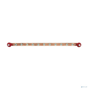 NTSS 19" шинка медная для заземления на изоляторах, длина 485 мм NTSS-CBR-INS