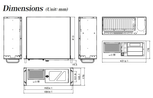 Корпус RACK-305GWATX/A130С, 4U, ATX, 3 x 5.25, 1 х 3.5 HDD (2 x 5.25”+2 x 3.5” HDD или 2 x 5.25”+1 x 3.5” HDD+1 x 3.5” или 2 x 5.25”+2 x 3.5”), 2 x US