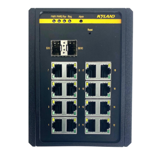 Управляемый коммутатор c 2 слотами 100/1000Base-X SFP , 16 портами 10/100Base-T(X) (разъем RJ45), два входа питания 12 В пост., 24 В пост., PROFINET