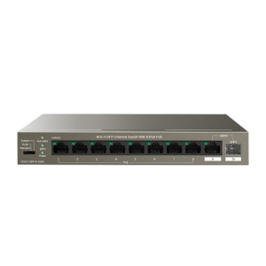 TENDA TEG1110PF-8-102W Коммутатор настольный 9-Ports 10/100/1000 Base-T + 1-Port 1000 Base-X SFP 8-Ports PoE(PoE бюджет 92W)