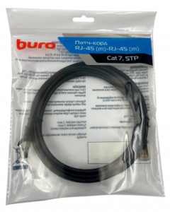 Патч-корд Buro BU-7-3M STP 4 пары cat.7 CCA molded 3м черный RJ-45 (m)-RJ-45 (m) Патч-корд Buro BU-7-3M STP 4 пары cat.7 CCA molded 3м черный RJ-45 (m)-RJ-45 (m)