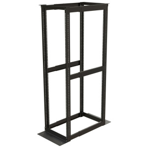 Шкаф Hyperline ORK2A-3281-RAL9005 Открытая стойка 32U высота 1625 мм, двухрамная, ширина 550 мм, глубина регулируется 800-1250 мм, цвет черный (RAL 90