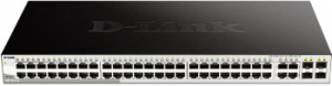 Коммутатор D-LINK DGS-1210-52/FL1A 52x1Гбит/с 4xКомбо(1000BASE-T/SFP) управляемый