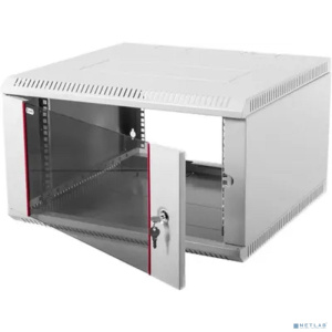 ЦМО Шкаф телекоммуникационный настенный разборный 6U (600х350) дверь стекло (ШРН-Э-6.350) (1 коробка)