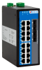 Управляемый промышленный Full Gigabit Ethernet коммутатор 2 уровня, 16 x 1G RJ45, питание 2 x 12~48VDC, монтаж на DIN-рейку