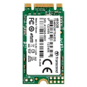 Твердотельный диск 480GB Transcend MTS420, 3D NAND, M.2, SATA3, TS480GMTS420S