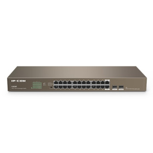 IP-COM G1024F Коммутатор в стойку, 24*1Gbit RJ45, 2 SFP