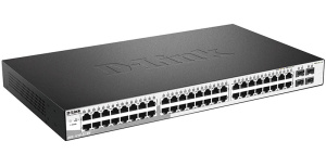 Коммутатор D-LINK Сетевой коммутатор/ Managed L2 Metro Ethernet Switch 48x1000Base-T, 4x1000Base-X SFP, Surge 6KV, CLI, RJ45 Console