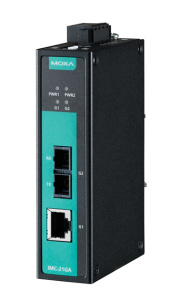 Промышленный медиаконвертер Gigabit Ethernet 10/100/1000BaseTX в 100/1000Base SC (одномодовое оптоволокно) в металлическом корпусе