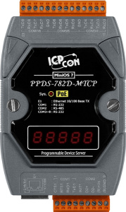 8-портовый программируемый преобразователь Modbus RTU/ASCII в Modbus TCP с возможностью питания PoE, с индикацией