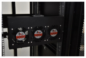 Модуль вентиляторный Rem (R-FAN-3K-1U) 3 вент. серый (упак.:1шт)