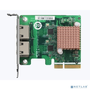 QNAP QXG-2G2T-I225 Сетевая карта двухпортовая 2,5GBASE-T/1000BASE-T/100BASE-TX, PCIe Gen2 x2