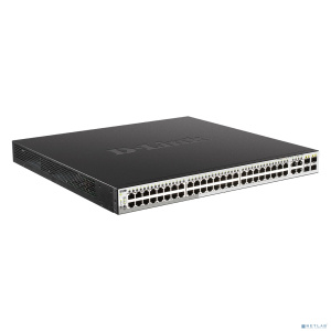 D-Link DGS-1210-52MP/F4A PROJ Настраиваемый L2 коммутатор с 48 портами 10/100/1000Base-T и 4 комбо-портами 100/1000Base-T/SFP (48 портов PoE 802.3af/a
