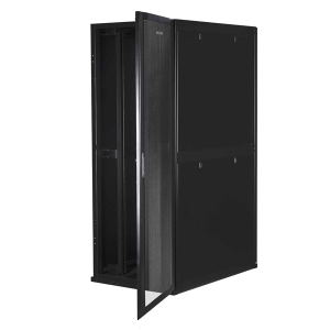 Серверный шкаф SMARTWATT Серверный шкаф Rack S-Series 42U 800x1200мм, двери с перфорацией, боковые панели 4шт и ролики в комплекте, черный (4512020620