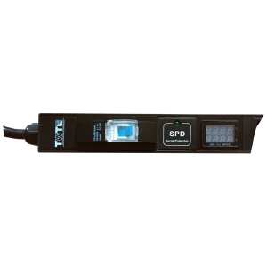 Блок розеток Блок розеток вертикальный, 1-фазный с автоматом, A/V-метр, 16A / 250V, 20xC19, шнур 3.0 м, разъем IEC309