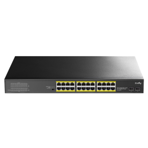 Коммутатор CUDY 24-Port Gigabit PoE+ Switch with 2 SFP ports 300W 24-10/100/1000 BASE-T Gigabit ports, 19-inch, 2-1000 BASE-X SFP Slot, 24-port IEEE 8