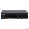DAHUA DH-PFS3006-4GT-60 6-портовый гигабитный неуправляемый коммутатор с РоЕ, 4xRJ45 1Gb PoE, 2xRJ45 1Gb uplink, суммарно 60Вт, коммутация 14Гбит/с, M