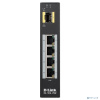 D-Link DIS-100G-5PSW/A1A Промышленный неуправляемый коммутатор с 4 портами 10/100/1000Base-T, 1 портом 1000Base-X SFP, функцией энергосбережения и под