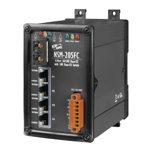 Коммутатор 4 x 10/100BaseTX, 1 x 10/100BaseFX, многомод, разъем SС, металлический корпус