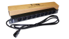 Блок розеток Блок розеток 19", 1-фазный без выключателя, 10A / 250V, 9xSchuko, шнур 3.0 м, разъем C14