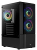 Корпус MIDITOWER ATX,micro ATX,mini-ITX W/PSU 7x12cm Fan(1 предустановлен) черный с окном Quantum-G-BK-v2 4710562758511 AEROCOOL
