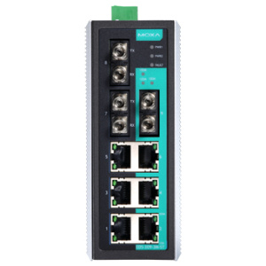 Коммутатор 6 x 10/100BaseTX, 3 x 100BaseFX (многомодовое оптоволокно), разъем ST, с расширенным диапазоном температур