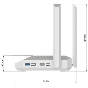 Маршрутизатор (Keenetic) Netcraze Giga (NC-1012) Мультигигабитный интернет-центр с Mesh Wi-Fi 6 AX3000, Smart-коммутатором 1×2.5G/SFP и 4×1G, многоф