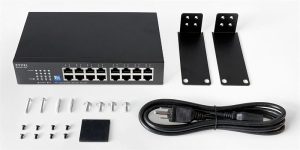 Коммутатор Коммутатор Zyxel GS1100-16S, 16xGE, rack 19", DIP-switch, бесшумный