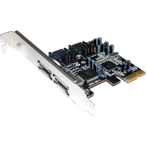 Controller ST-Lab, PCI-E x1, A-341, 2 ext (eSATA) + 2 int (SATA300), RAID 0/1, Ret