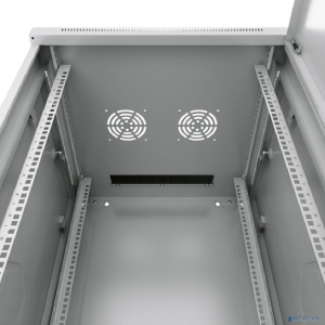 Cabeus SH-05F-9U60/60 Шкаф телекоммуникационный настенный 19" 9U 600x600x501mm (ШхГхВ) дверь стекло, цвет серый (RAL 7035)