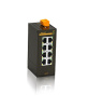 Неуправляемый коммутатор c 8 портами 10/100Base-T(X) (разъем RJ45), два входа питания 18-30 В перем. или 12-48 В пост., рабочая температура от -10 до