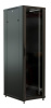 Шкаф коммутационный WRline (WR-TT-4768-AS-RAL9004) напольный 47U 600x800мм пер.дв.стекл задн.дв.стал.лист 2 бок.пан. 800кг черный 710мм 2277мм IP20 ст