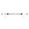 Кабель Miradeed MD-6715028, HDmSAS SFF8643 -to- HDmSAS SFF8643 + SideBand , SAS 3.0 (12G), 85 Ohm, 80cm