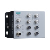 Управляемый коммутатор 2 уровня с 8 портами Fast Ethernet, рабочее напряжение 24-110 В пост., рабочая температура -40~+70, с конформным покрытием, защ