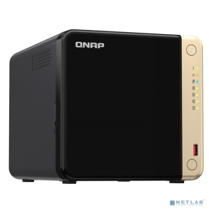 Сетевое хранилище без дисков/ SMB QNAPTS-464-8G NAS 4 HDD trays, 4-core Intel Celeron N5105/N5095 2.0-2.9 GHz, 8 GB RAM (1 x 8 GB) up to 16 GB (2 x 8G