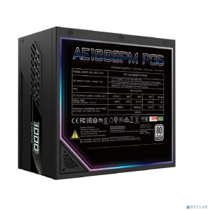 Блок питания ПК Gigabyte AE1000PM PG5 1000W, 80Plus, Platinum, Полностью модульный, PCIe Gen 5.1, ATX 3.0 compatible