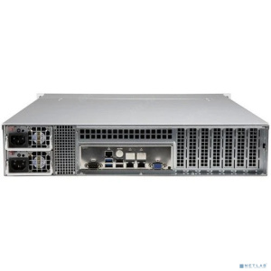 Supermicro CSE-LA25TQC-R609LP server chassis, 2U Dual and Single Intel and AMD CPUs, 7 low-profile expansion slot(s), 8 x 3.5" (tool-less) or 2.5" (sc