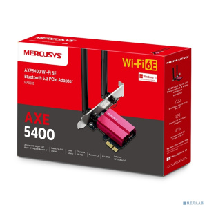 Mercusys MA86XE Адаптер PCI Express с поддержкой Wi-Fi AXE5400 и Bluetooth 5.2