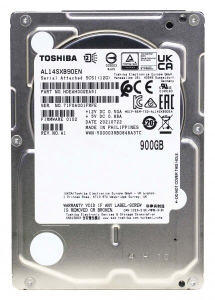 Жесткий диск Toshiba Enterprise HDD 2.5" SAS 900GB, 15000 rpm, 128MB buffer, 512n, AL14SXB90EN, 1 year