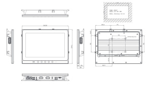 Панельный безвентиляторный компьютер GOT5103W-845-PCT-J, дисплей 10.1" WXGA TFT LCD, 1280 x 800, процессор Intel® Celeron® N3060, до 2.48 ГГц, DDR3L-1