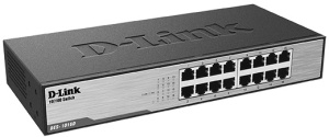 Коммутатор D-LINK Коммутатор/ DES-1016D Unmanaged Switch 16x100Base-TX, metal case