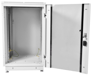 Шкаф ЦМО Шкаф телекоммуникационный напольный 18U (600x600) дверь стекло, цвет чёрный