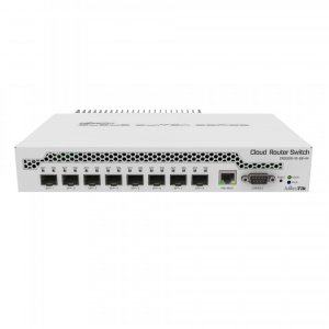 Коммутатор/ CRS309-1G-8S+IN Cloud Router Switch, desktop switch with one Gigabit Ethernet port and eight SFP+ 10Gbps ports