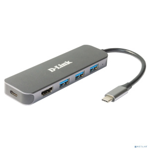 D-Link DUB-2333/A1A Док-станция с разъемом USB Type-C, 3 портами USB 3.0, 1 портом USB Type-C/PD 3.0 и 1 портом HDMI