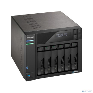 ASUSTOR AS6706T Сетевой накопитель данных ASUSTOR 90IX01N1-BW3S60 6-Bay NAS/Media player/Intel Celeron N5105 2.0GHz up to 2.9GHz, 8GB SO-DIMM DDR4, no
