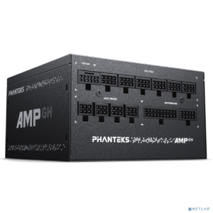 PHANTEKS AMP GH 1000W (80 Plus Platinum, ATX 3.1, PCIe 5.1, APFC, 120mm Fan, Fully Modular, Black) / PH-P1000GH_BK01 PHANTEKS AMP GH 1000W (80 Plus Platinum, ATX 3.1, PCIe 5.1, APFC, 120mm Fan, Fully Modular, Black) / PH-P1000GH_BK01