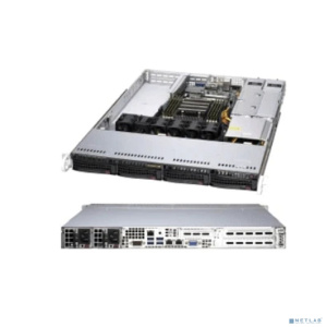 Supermicro AS -1014S-WTRT Корпус компьютерный 1U Single AMD EPYC™ 7002 Series Processor/8 DIMMs up to 2TB/2 PCI-E 4.0 x16/4 Hot-swap 3.5" SATA3/2x 10G